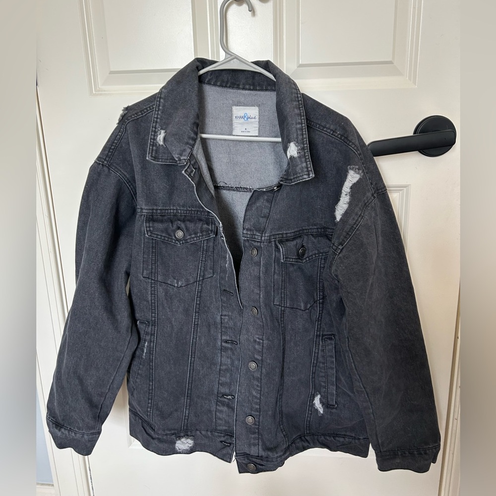 Black jean jacket